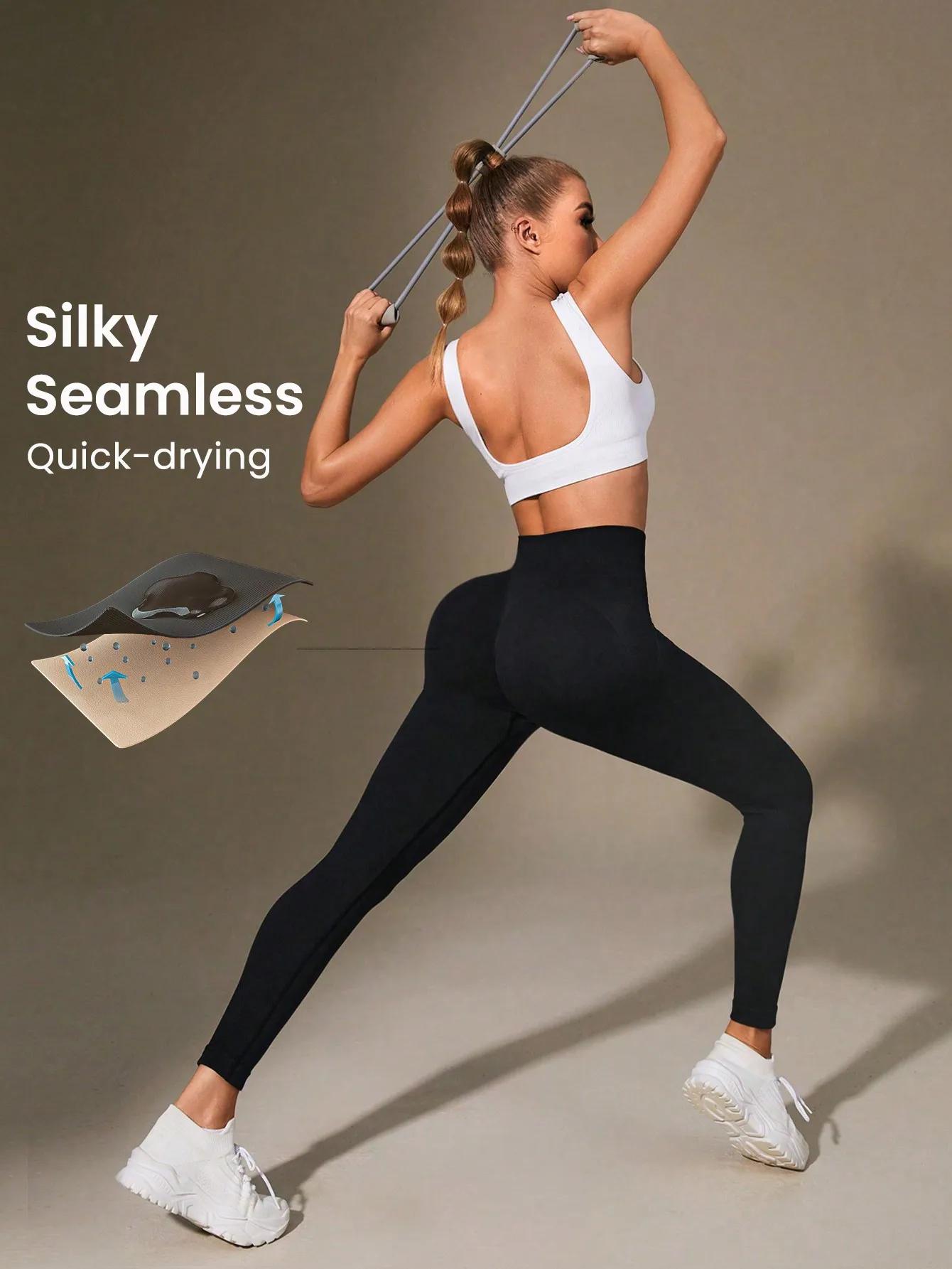 Leggings TUNIControl taille haute femme - Pantalon yoga non transparent pour entraînement et course