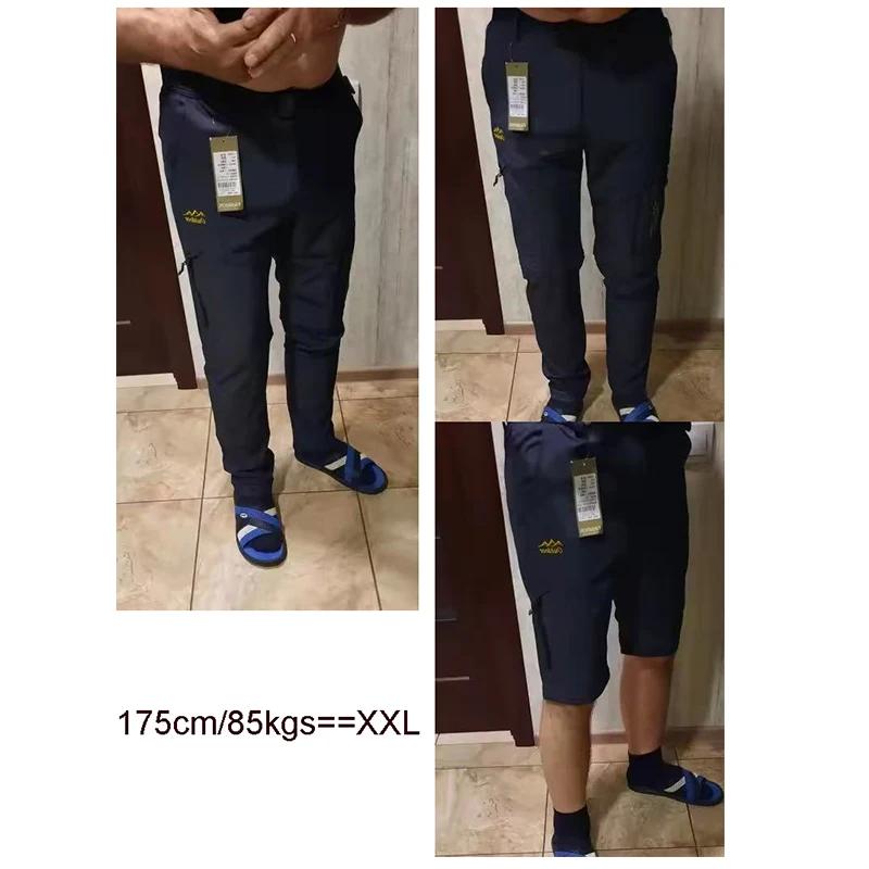 TRVLWEGO pantalon de sport respirant pour hommes randonnée légère avec poche zippée pantalon de voya