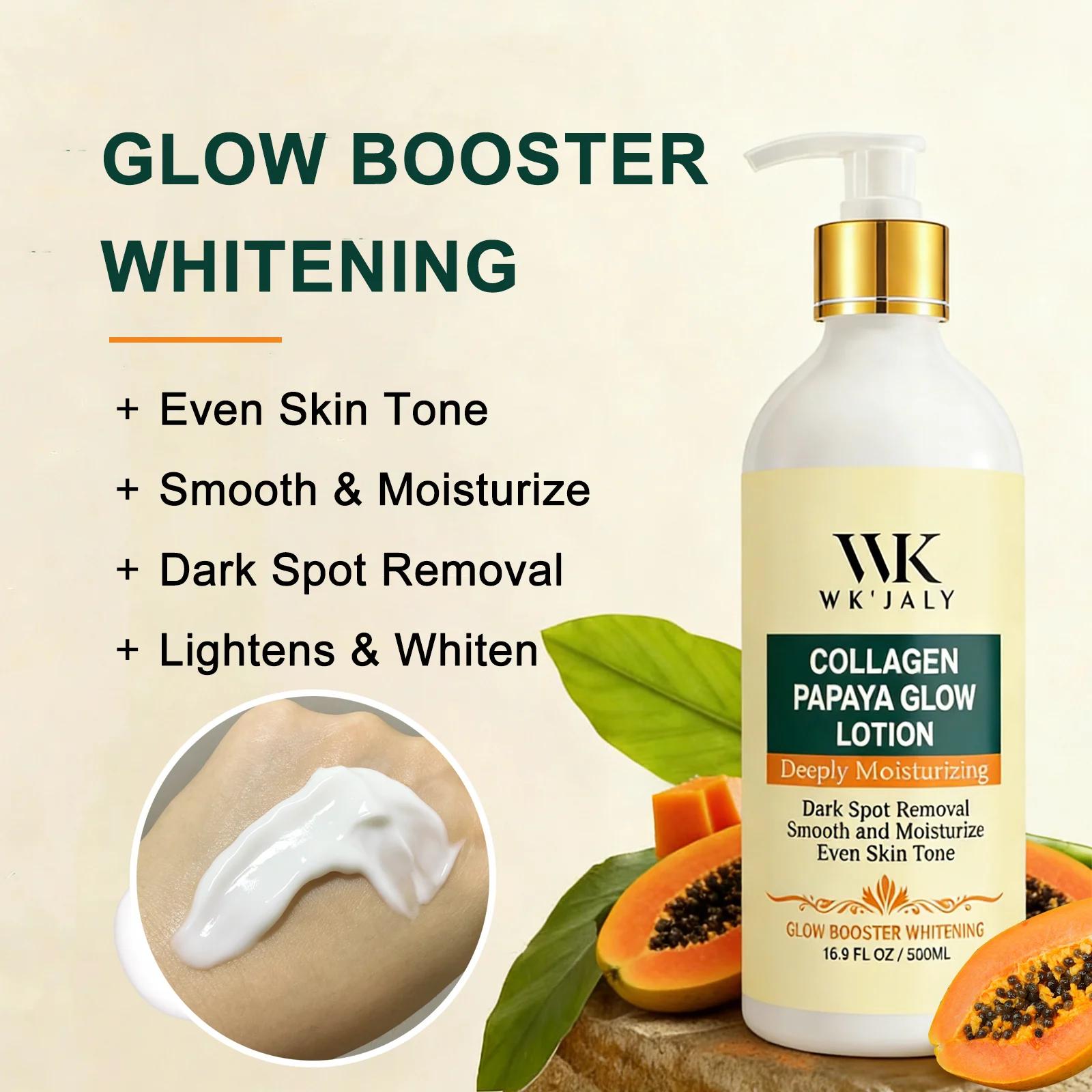 Kit de soin éclaircissant pour la peau WK JALY, avec lotion hydratante, sérum éclaircissant, formule