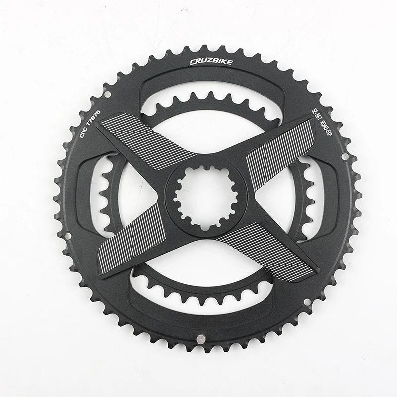 CRMERCEDES-Couronne de vélo à double disque JOWheel, plateau de vélo de route, pédalier à 8 vitesses
