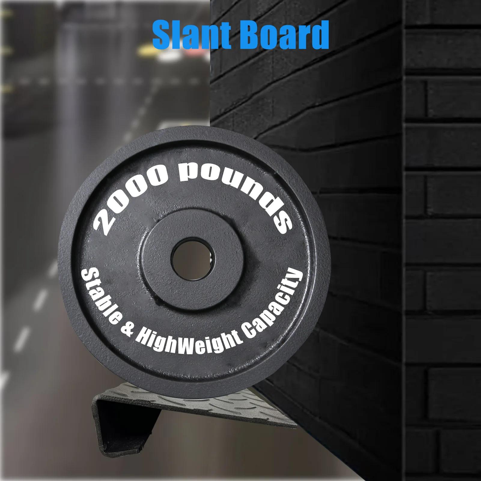RapDuty-Planche inclinée extra large en acier, plate-forme de levage de mollet, cale de squat coordo
