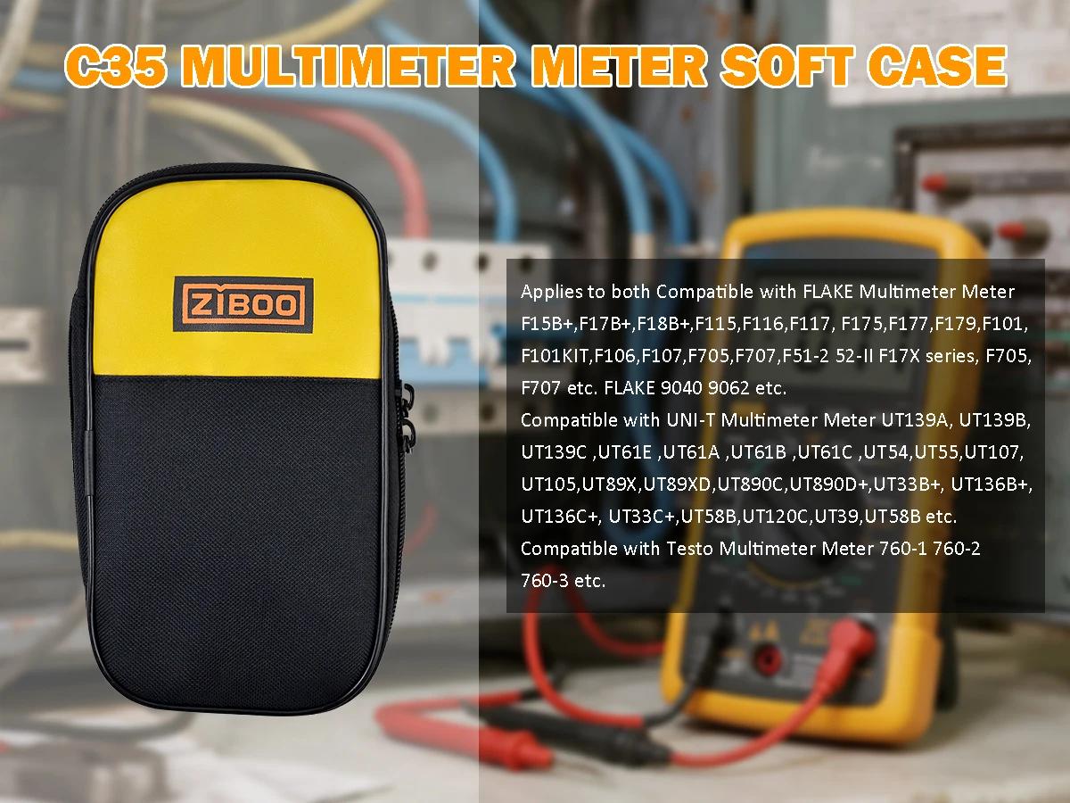 ZIBOO – pince de mesure C25 C33 C35, étui souple; 771 souple noir de transport; FC25 UT-B01 Original