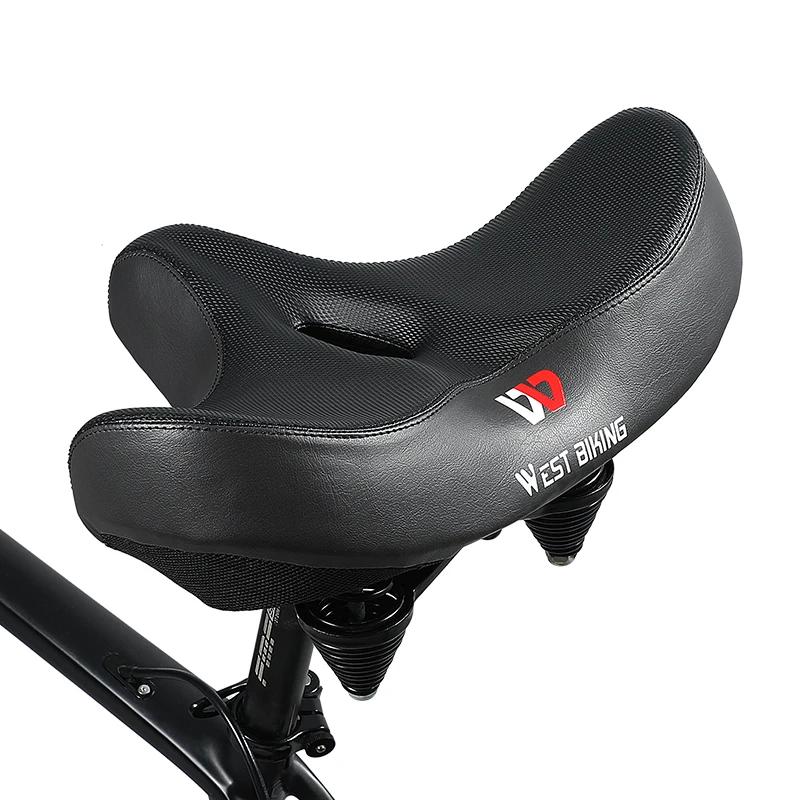 WEST BIKING – selle de vélo ergonomique et souple, coussin large et épais, pour vtt, vélo de route, 