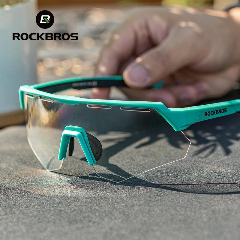 ROCKBROS – lunettes de vélo polarisées pour hommes et femmes, 4 lentilles, vtt, cyclisme sur route, 