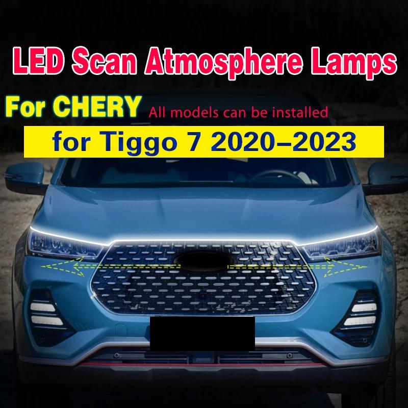 Feux de jour DRL de voiture pour Chery Tiggo 7, antibrouillard, démarrage de numérisation à LED, lam