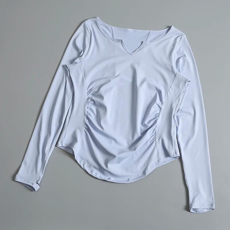 Vêtements de yoga pour femmes, vêtements de fitness à séchage rapide, hauts de sport pour le printem