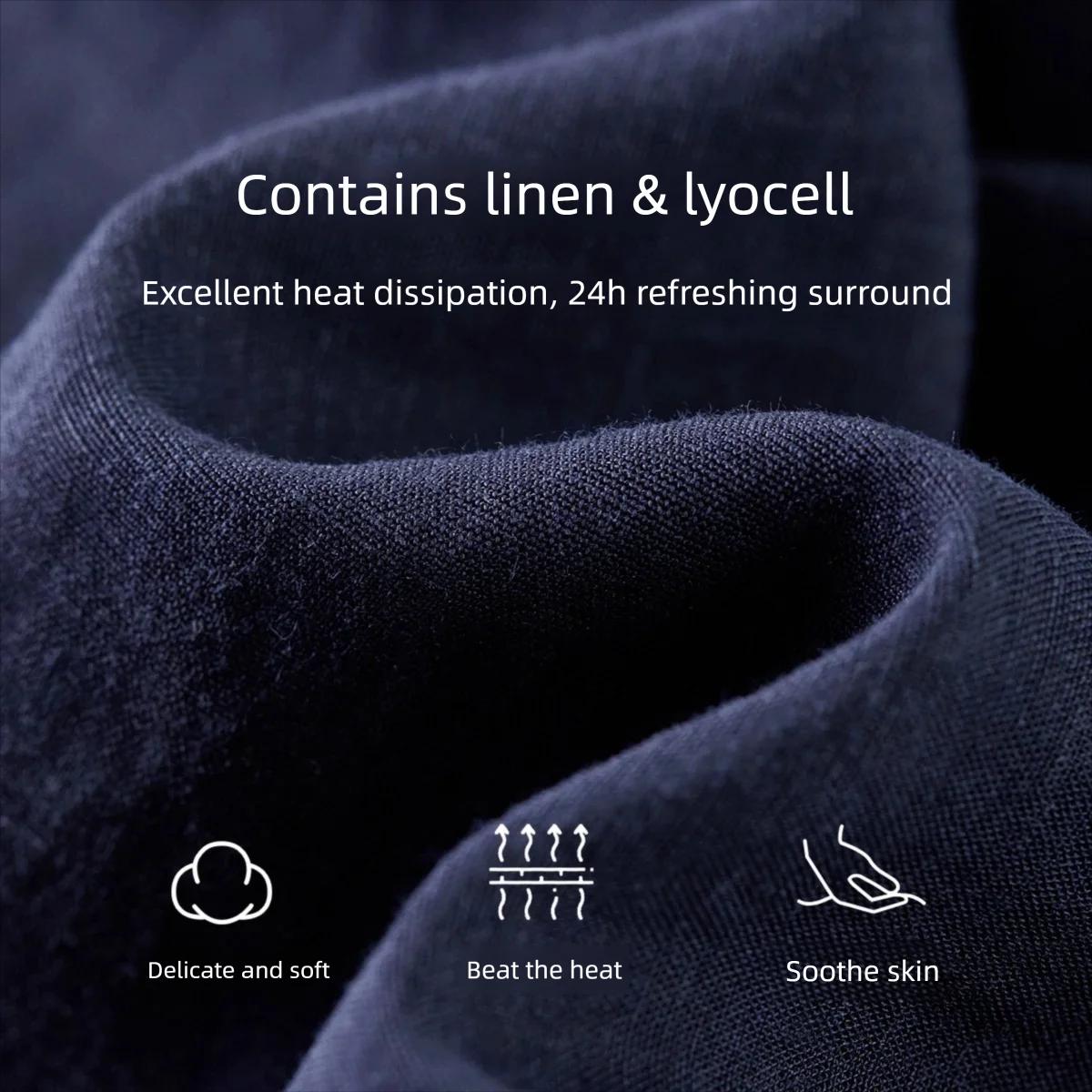 Ensemble pantalon en lin d'été SENTUBILA pour femme, tenue 2 pièces, chemise sans manches col en V s