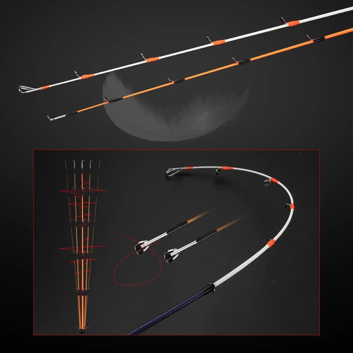 Canne à pêche coulée de calmar appât 20-80g/40-120g ML/M pointes Ultra légère en Fiber de carbone po