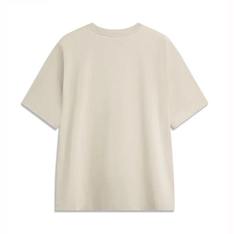 Li-Ning T-shirt de style sportif pour hommes AT DRY FREEZE Coupe régulière 75% coton 25% polyester L