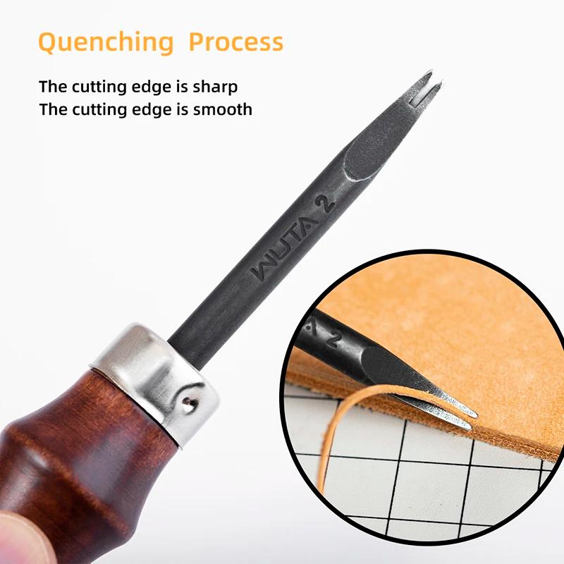 WUTA – biseauteuse en cuir aiguisé, outils en cuir, outils de bricolage, outils cuir professionnel, 