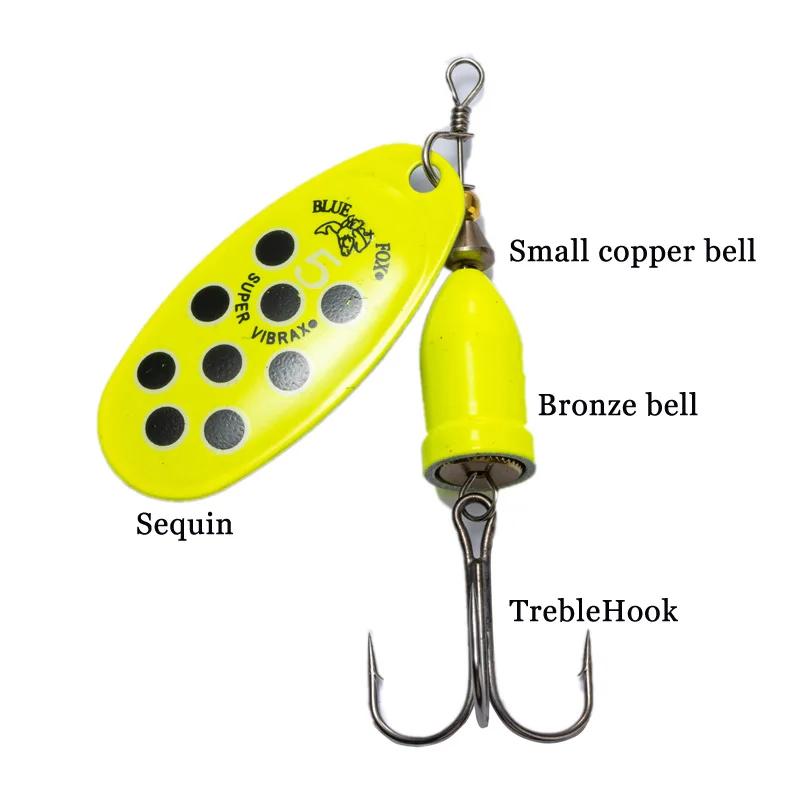 Nouveau leurre de pêche en métal FT 1 # -6 #   5g 6g 8g 10g 16g 19g Spinner appât haute qualité appâ