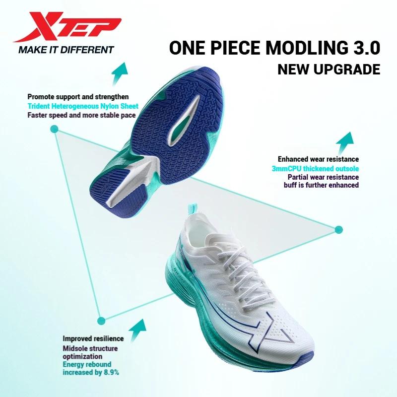 Xtep une pièce modèle 3.0 hommes chaussures de course 2025 printemps confortable stabilité coussin r