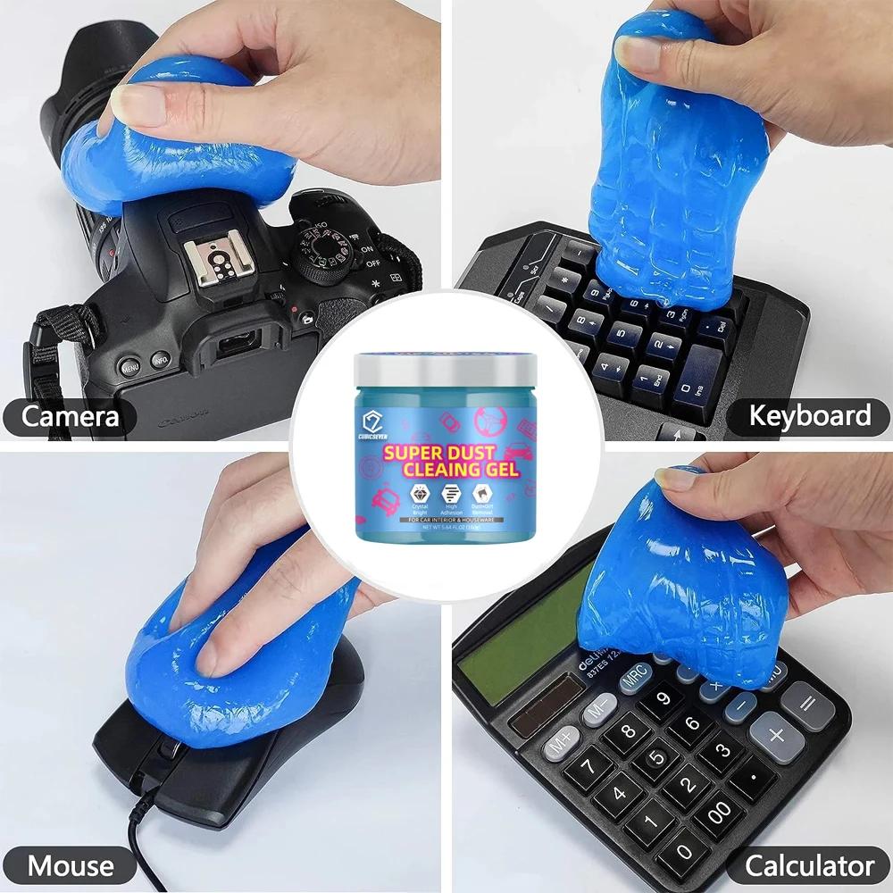 Cubicseven-Gel magique pour ordinateur portable et clavier, nettoyant anti-poussière pour livres, ar