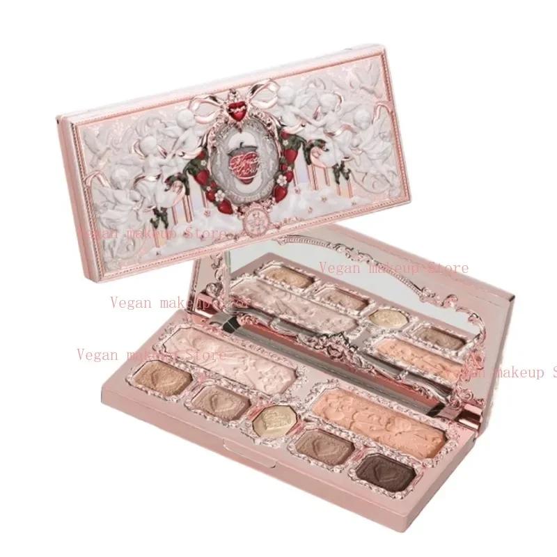 Flowerkaren fraise Cupidon Collection Palette de teint du visage Blush fard à paupières surligneur f