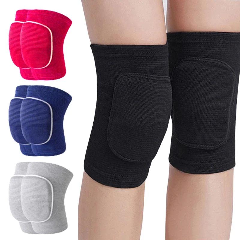 2 pièces genouillères de sport Compression danse genou protecteur soutien épaissi éponge volley-ball