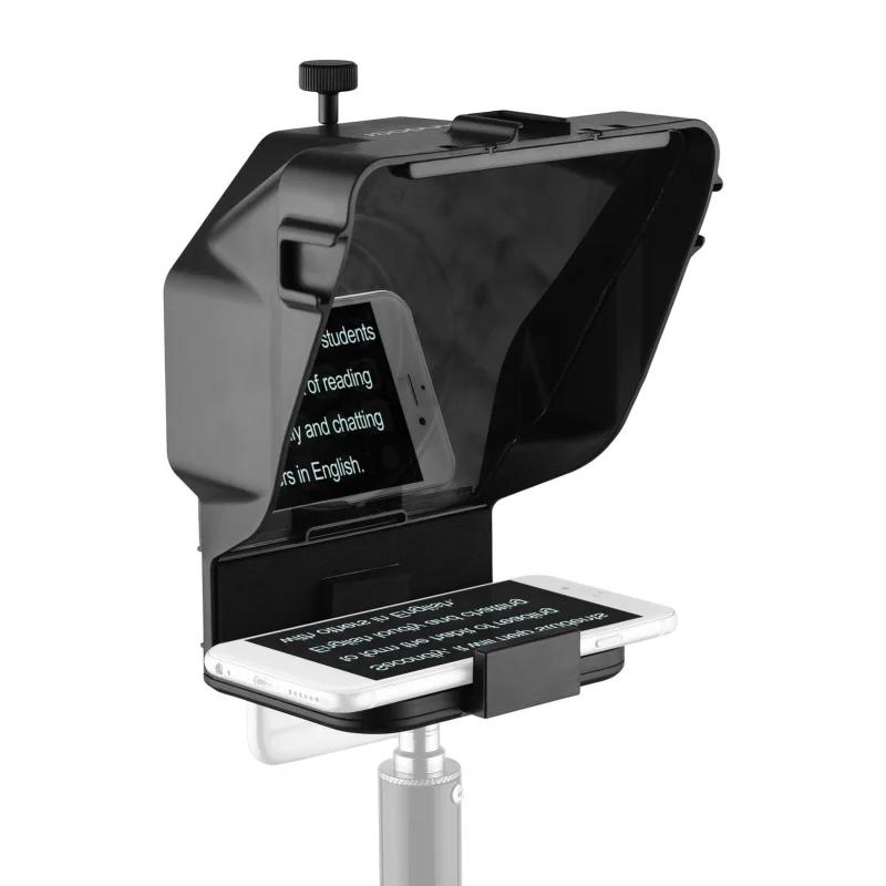 Andoer-Téléprompteur Portable pour Smartphone avec Support de Téléphone, Télécommande pour Vidéo Sta