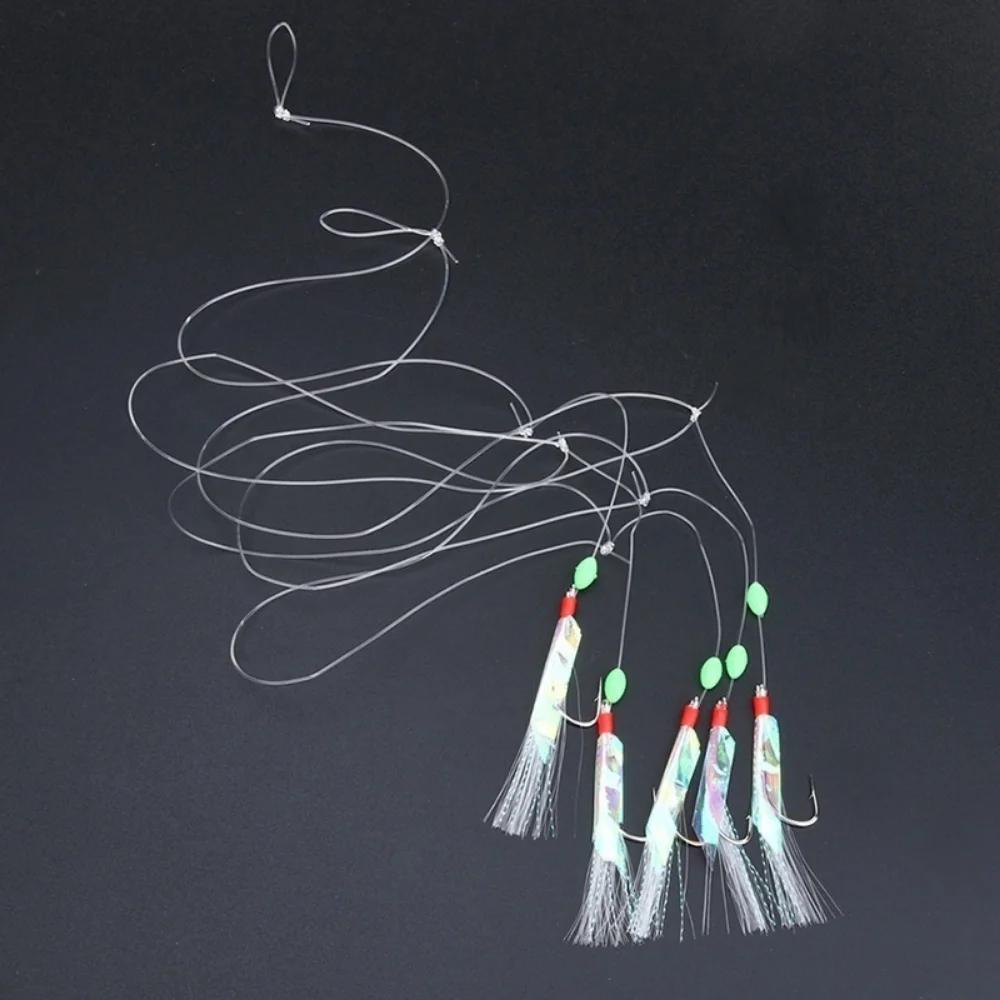 5 pièces/ensemble multicolore doux argent peau de pêche leurre ensemble Imitation poisson crevette a