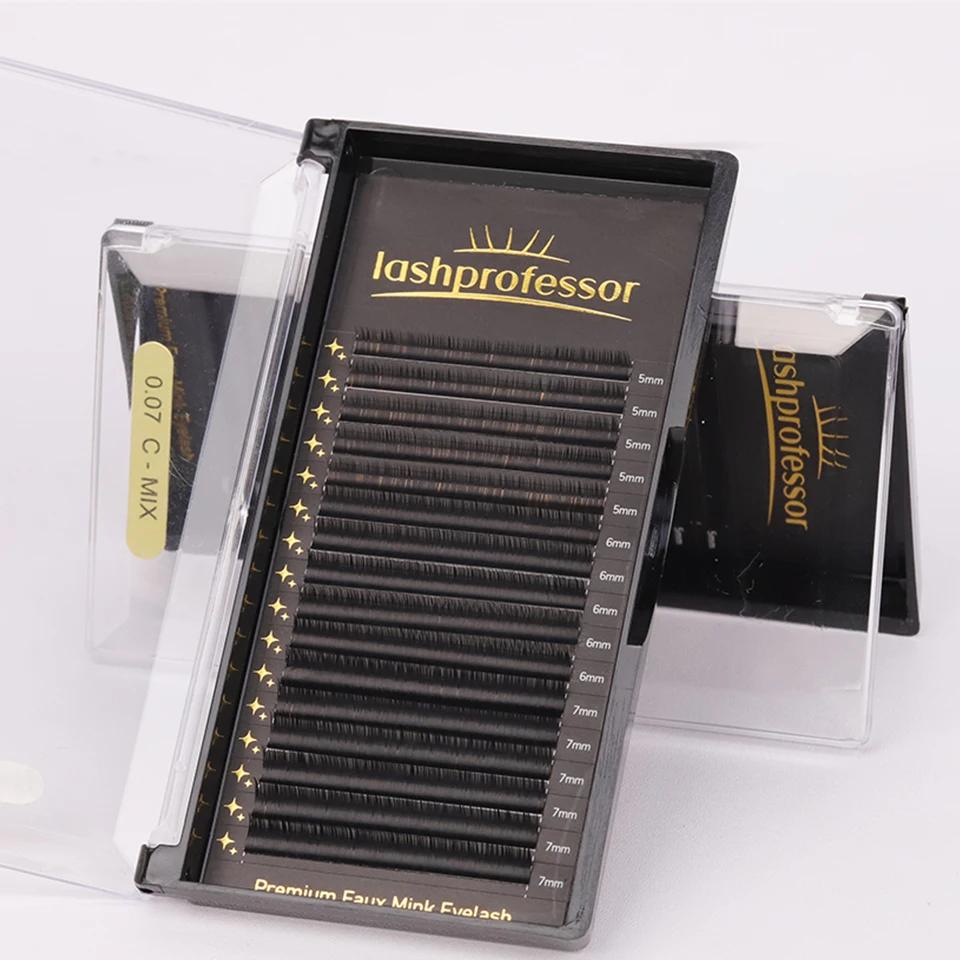 Extensions de cils individuelles Lashprofessor 5-20mm, cils en soie douce de qualité supérieure, noi