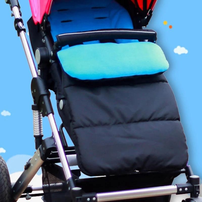 Housse de pied chaude pour poussette de bébé, coussin universel avec couverture épaisse en coton pou