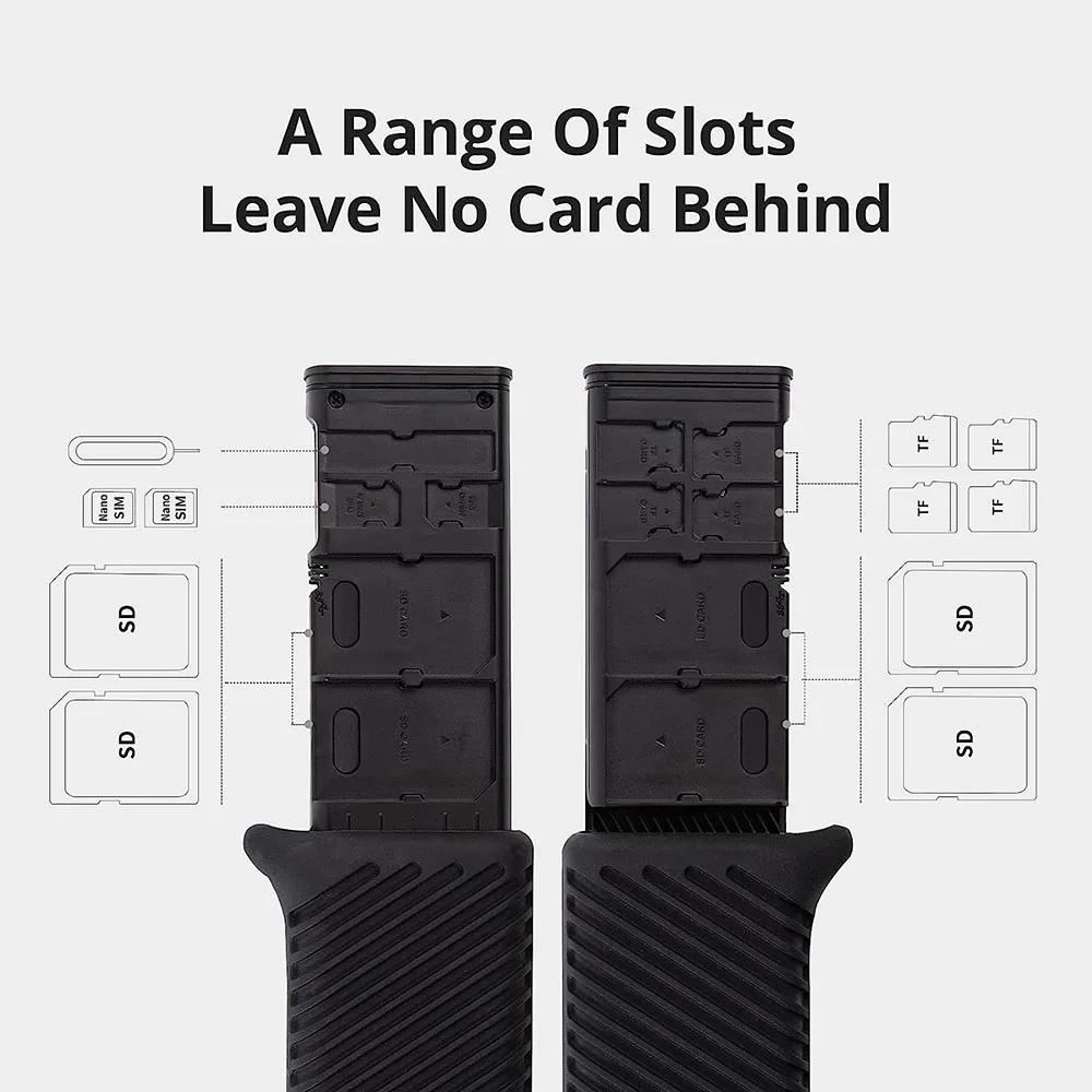 PGYTECH CreateMate lecteur de carte haute vitesse et boîtier SD TF SIM double emplacement transfert 