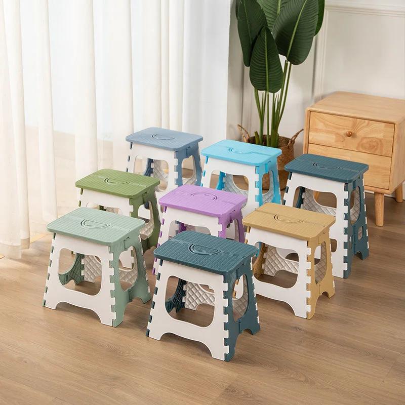 Tabouret pliant en plastique épais, Mini chaise d'extérieur Portable pour enfants et adultes, Train 