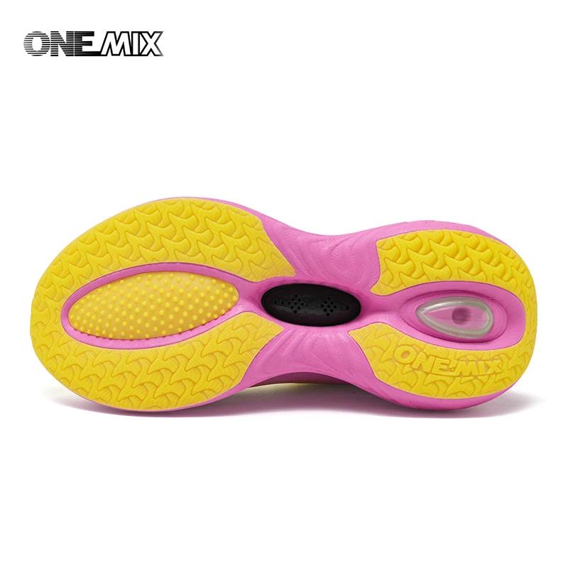 ONEMIX 2026 Nouvelles chaussures de course à coussinets pour femmes et hommes, légères, tendance, ba