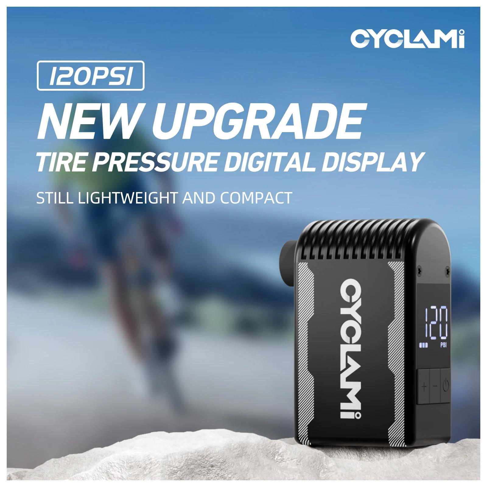 CYCLAMI A2S Mini pompe à Air électrique 120 PSI Portable vélo sans fil gonfleur d'air Presta Schrade