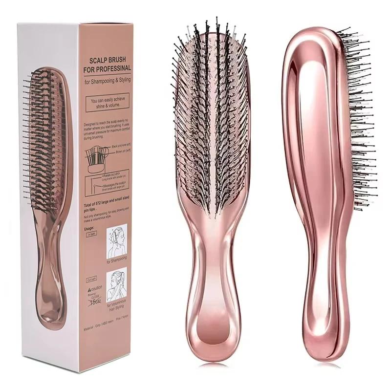 Masseur de tête japonais Premium, brosse pour cuir chevelu, masseur de cheveux, shampoing, brosse dé