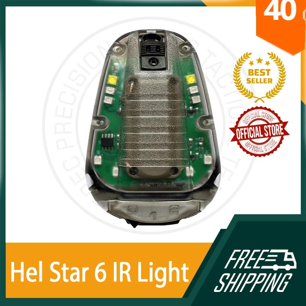 SPECPRECISION-Casque léger HEL STAR 6 SEN3 Airsoft dehors, stroboscope IR, bleu, vert, rouge, étanch