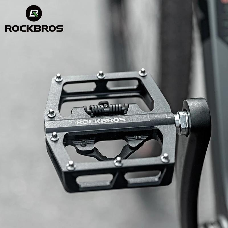 ROCKBROS – pédales de vélo vtt antidérapantes, plate-forme en alliage d'aluminium, accessoires de cy