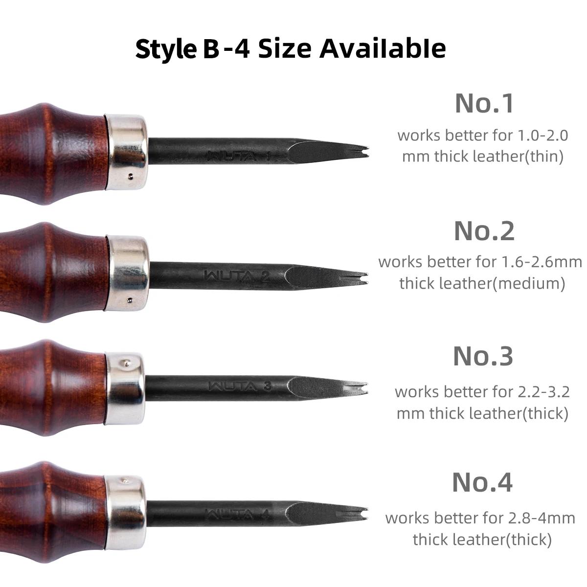 WUTA – biseauteuse en cuir aiguisé, outils en cuir, outils de bricolage, outils cuir professionnel, 