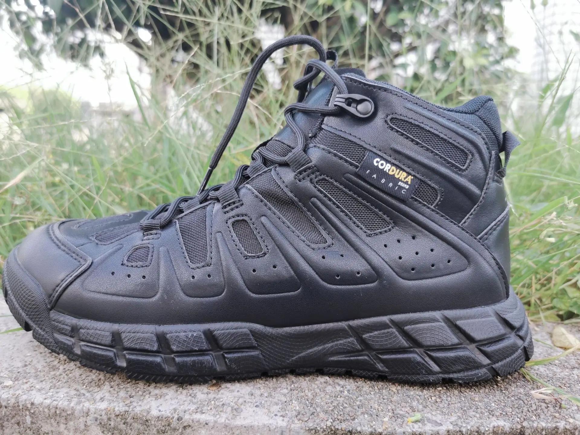 Bottes militaires homme DulOutdoor - Chaussures d'entraînement légères absorbant les chocs pour randonnée