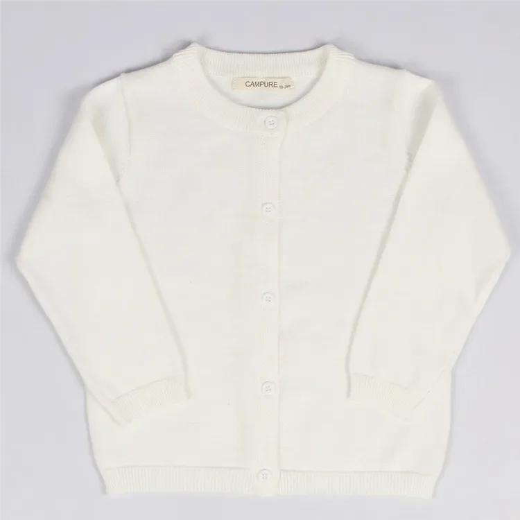 Cardigan en tricot pour filles et garçons, pull en coton pour enfants, vêtements de printemps, haut 