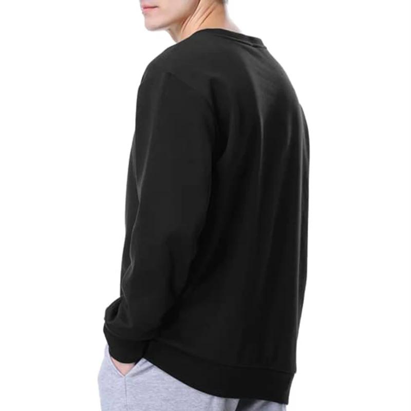 Sweat-shirt basique col rond homme et femme - Pull chaud doublé polaire printemps-automne