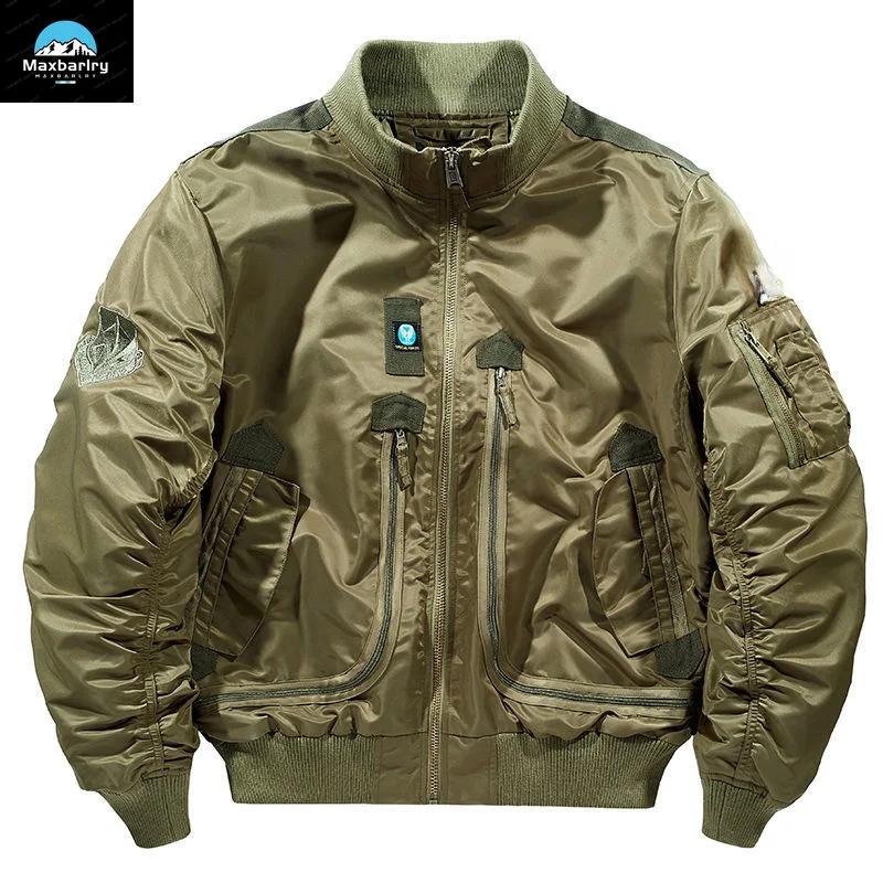 Blouson aviateur fonctionnel MA-1 pour homme, manteau de baseball respirant rétro, vêtements de marq