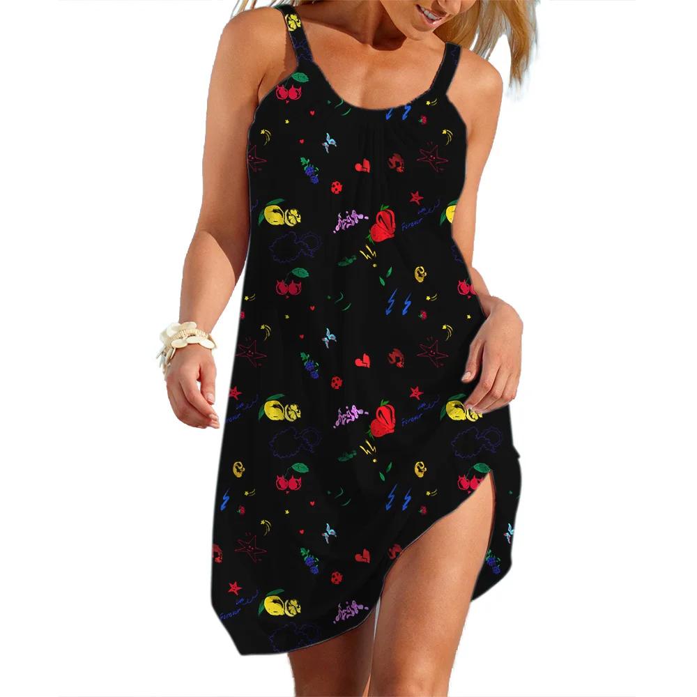Robe d'été décontractée pour femmes, streetwear à fleurs, style pastChev, jupe en fibre