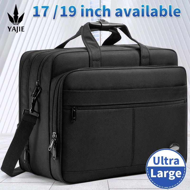 Porte-documents de grande capacité pour hommes, sac d'affaires 15.6 pouces 17 pouces 19 pouces, sac 