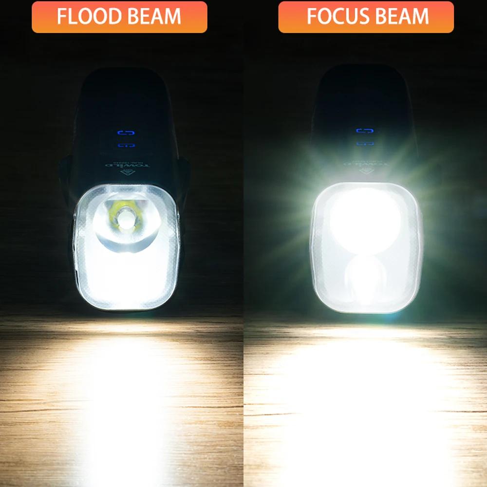 TOWILD DLite 1800LM lumières de vélo mise au point/interrupteur de faisceau d'inondation lumière de