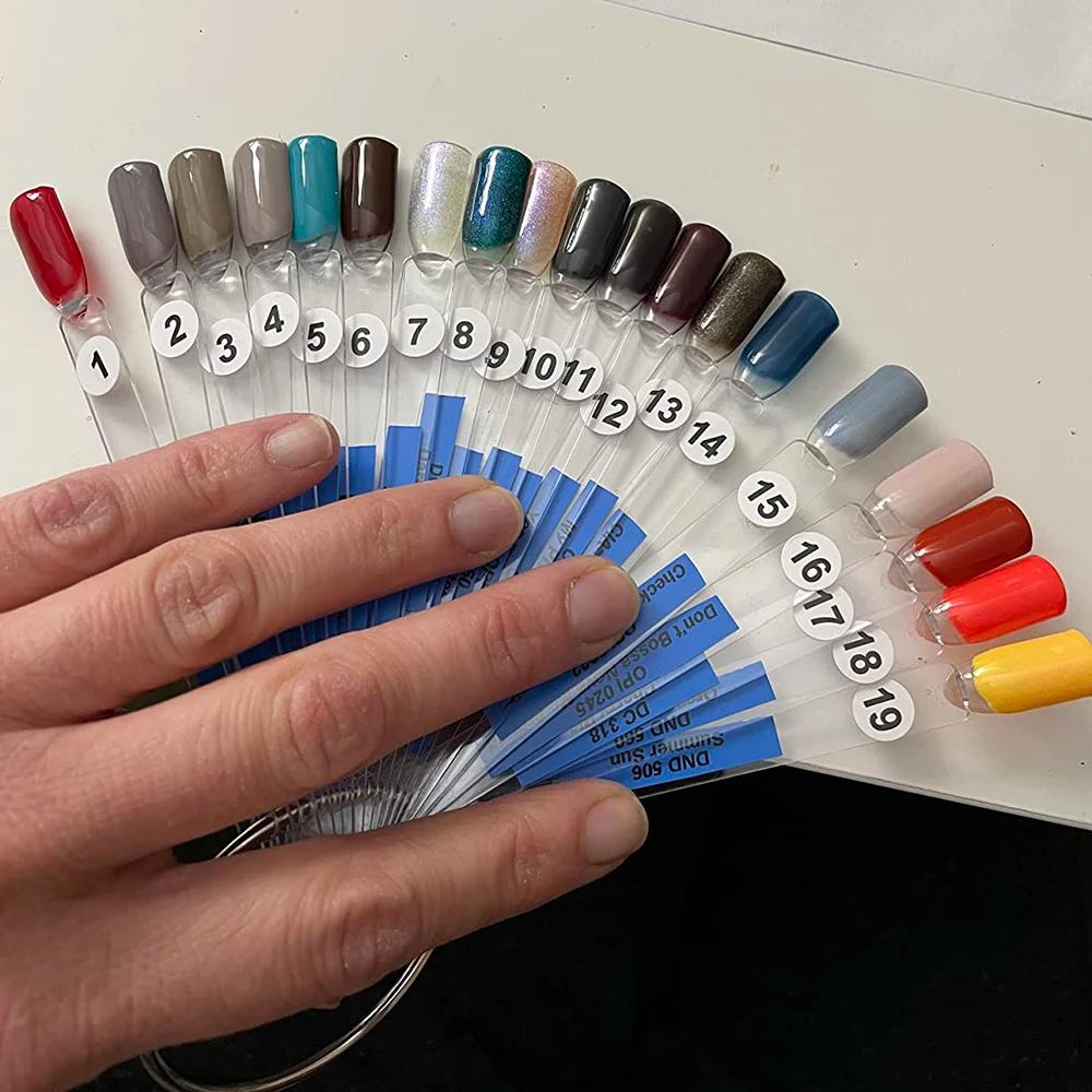 Bâtons d'affichage des ongles, échantillons de faux ongles, vernis Gel, pratique, couleurs naturelle