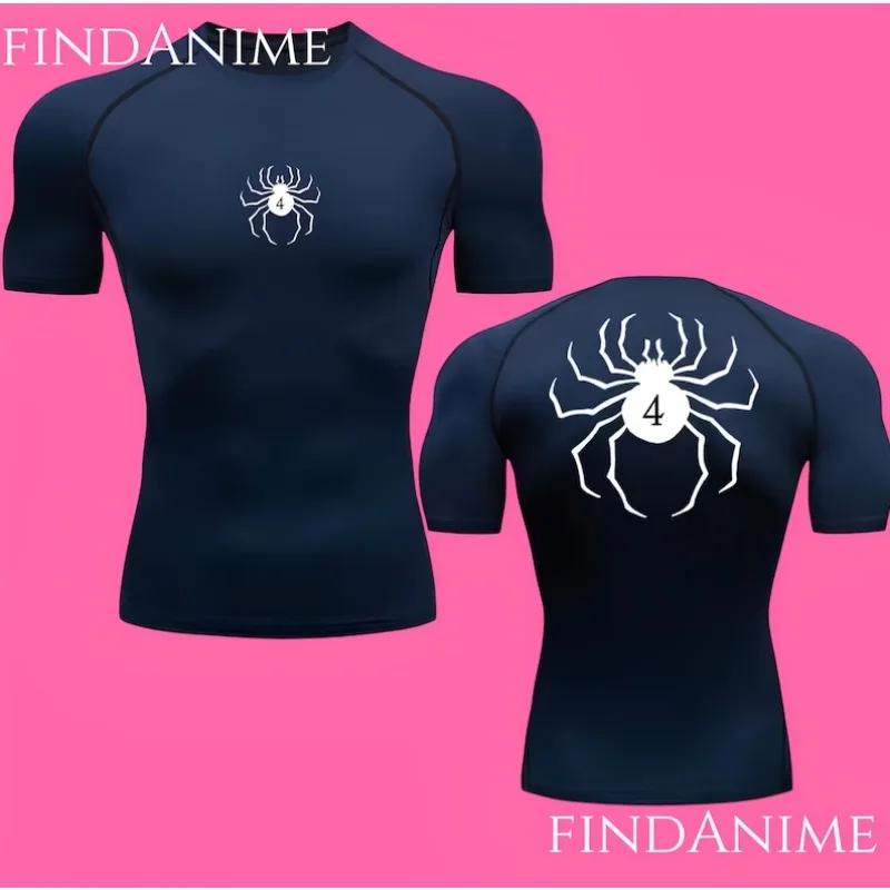 T-shirts de compression Spider, T-shirt de compression Anime Phantom Troupe Hunter x Hunter, T-shirt