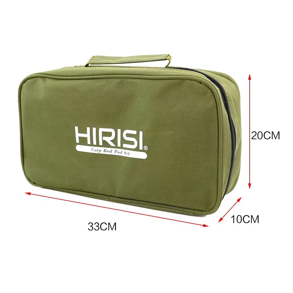 Hirisi Carpe Pêche Sac avec Buzz Bar Carryall Bagages avec Banque Bâtons Tige Pod Taille 20x33x10cm