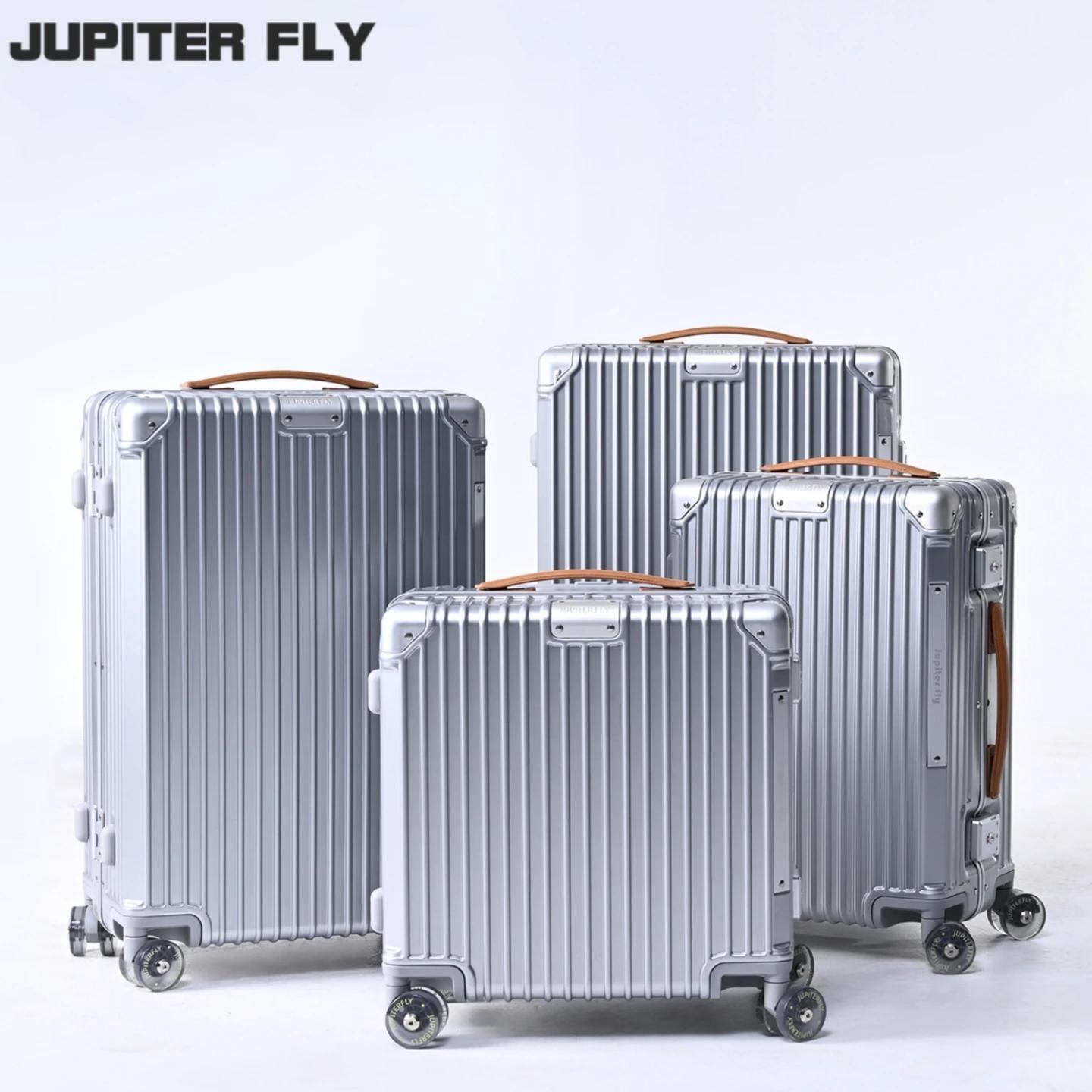 Valise de luxe matériau PC de haute qualité avec cadre en aluminium boîtier de chariot à verrouillag