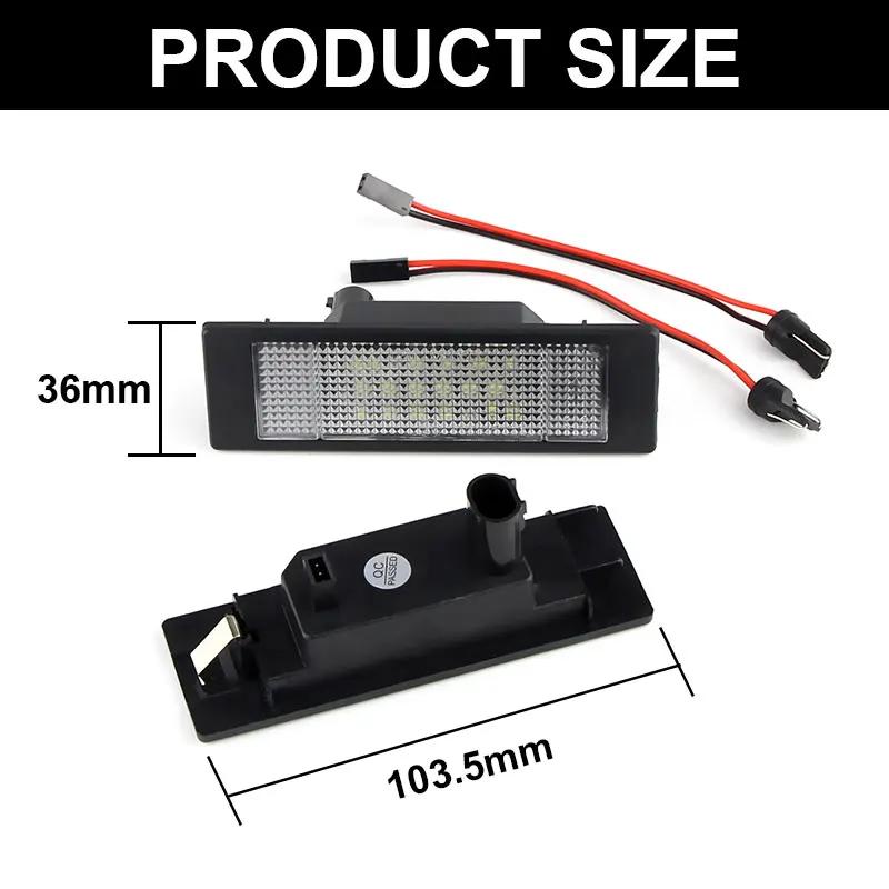 2x feux de plaque d'immatriculation à LED blancs SMD, adaptés pour BMW E81 E87 F20 F21 E63 E64 F06 F