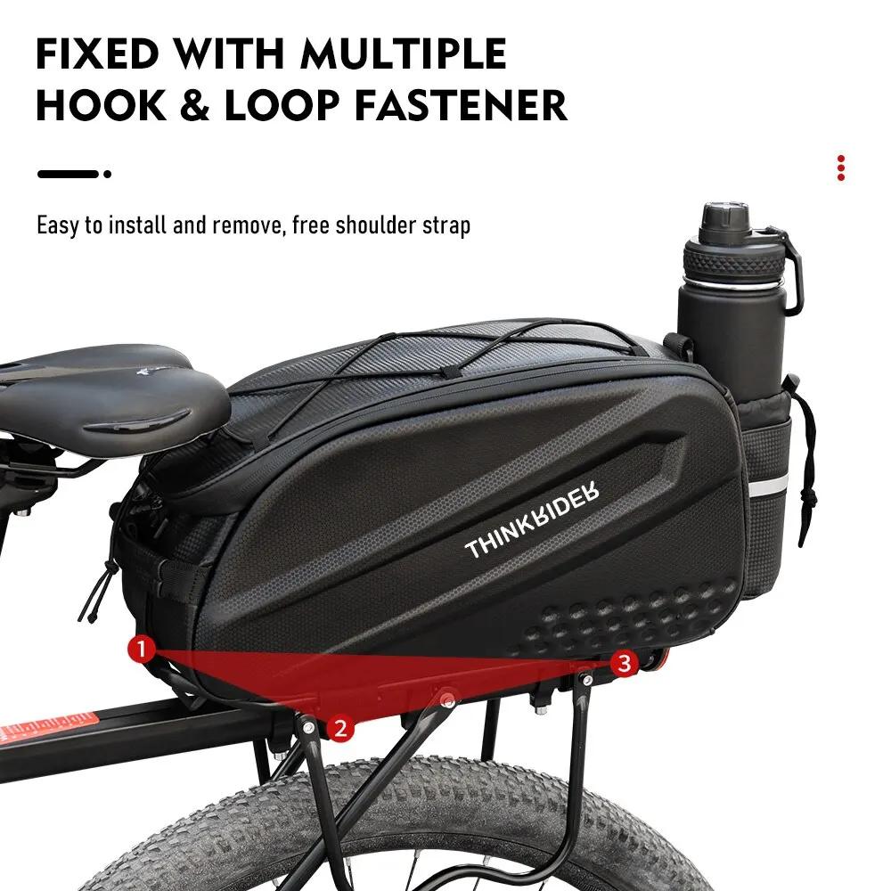 ThinkRider Vélo Dur Shell Tear Punch Sac, 14L grande capacité Punch Sac, Anti-Splash Matériel, avec 