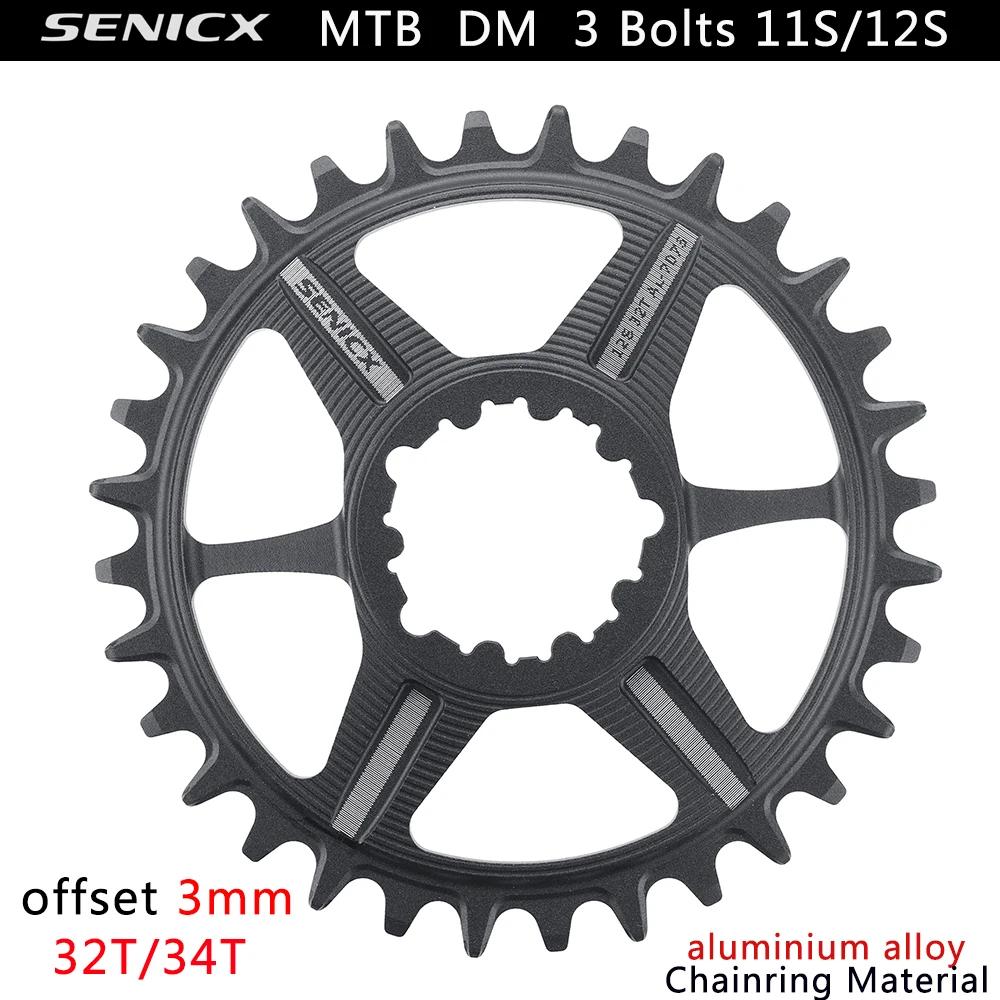 Genicx-Plateaux VTT, Manivelle à montage direct, Compatible Eagle, 10s, 11s, 12s,7075AL CNC, Décalag