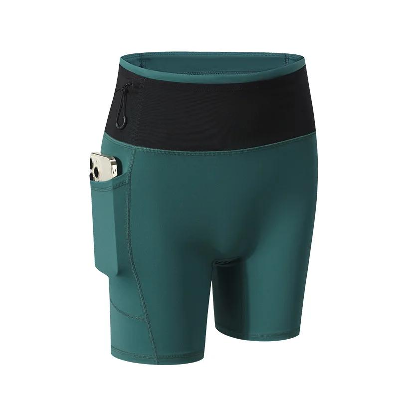Short de compression avec poches pour femme, vêtements de sport à haute élasticité, entraînement spo