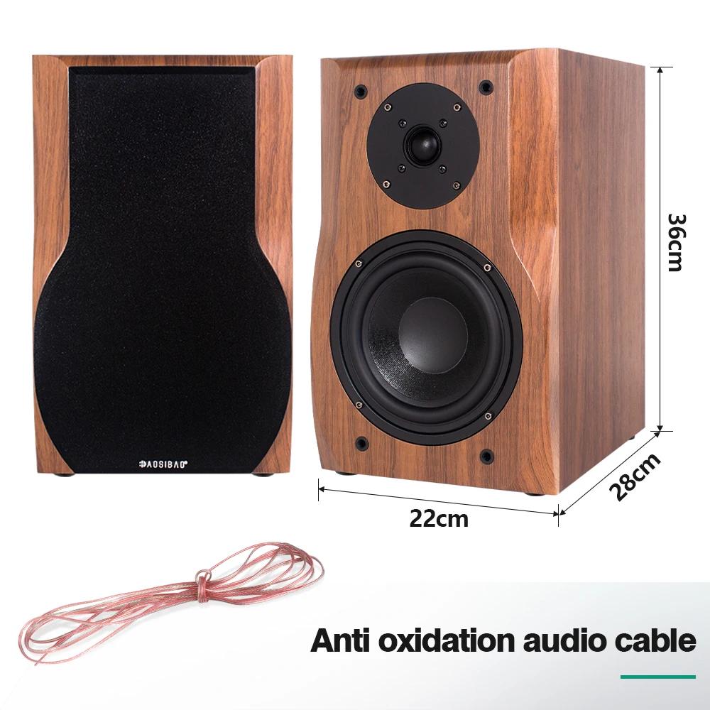 Haut-parleur d'étagère de 6.5 pouces, HIFI 20 ~ 200W, passif en bois, moniteur Audio 4Ohm, lecteur d