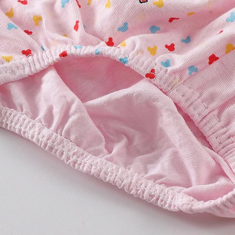 Lot de 5 paquets de sous-vêtements pour enfants avec dessin de Mickey, Culottes douces en coton pour