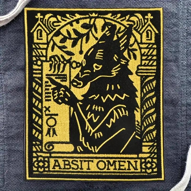Patch brodé de fleurs Vintage loup, 1 pièce, Badge d'inspiration d'animaux Punk, cadeau à repasser s