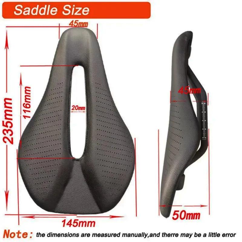 Selle de route vtt en Fiber de carbone 128g, coussinets en matériau carbone 3k T800, coussins en cui